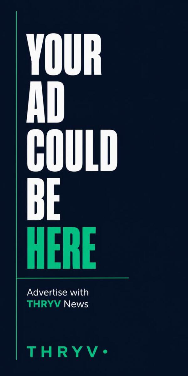 Advertise with THRYV News — half page placement available