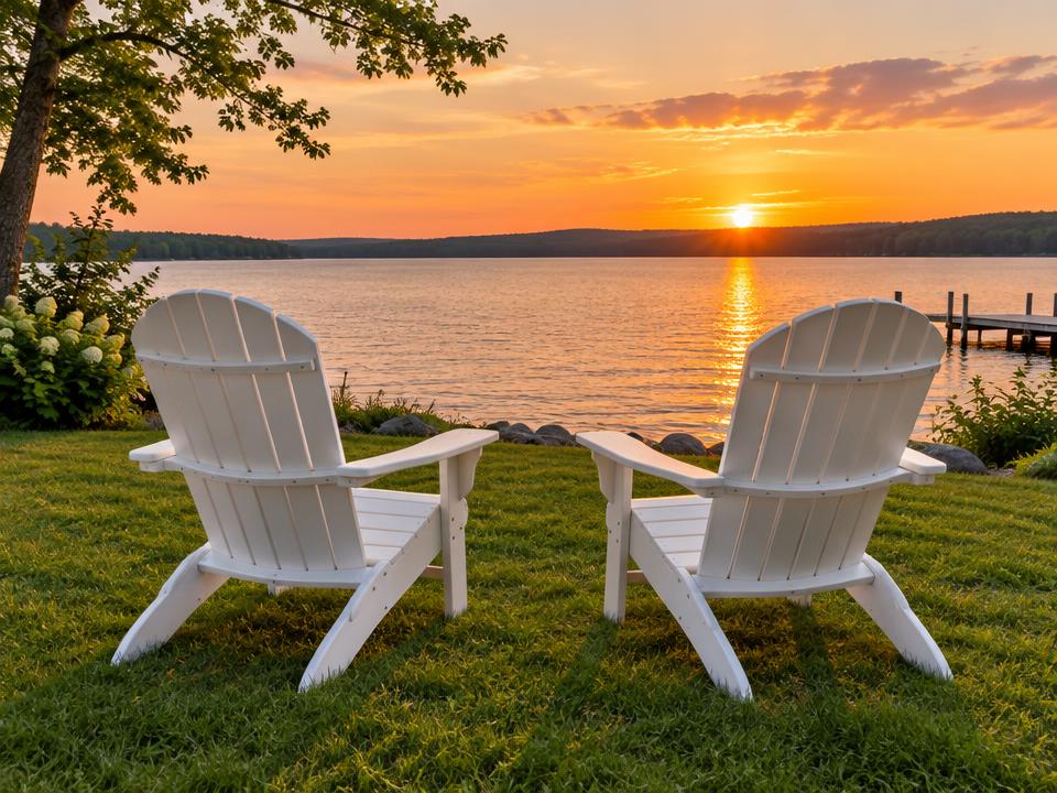 POLYWOOD Vineyard Adirondack Chair — illustrative studio photograph